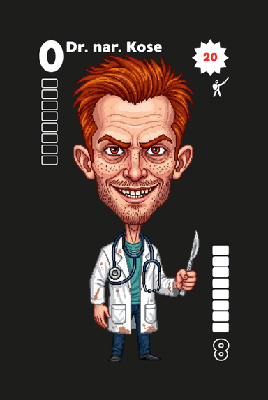 Dr. nar. Kose – Spielkarte